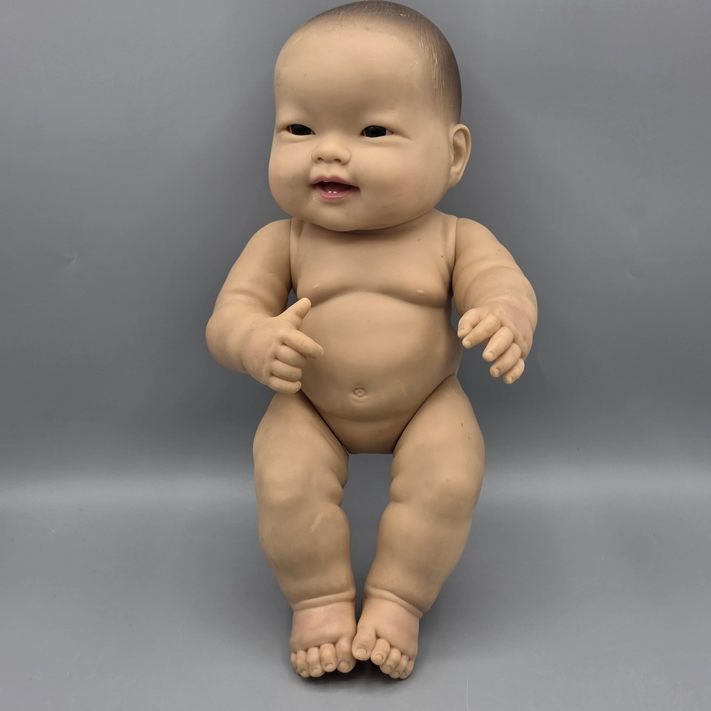 Berenguer Baby Doll Unisex 14in Tan Asian Realistic Vinyl Anatomically Correct